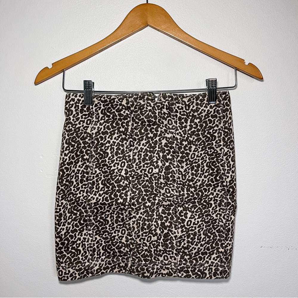 Free People Modern Femme Novelty Mini Skirt